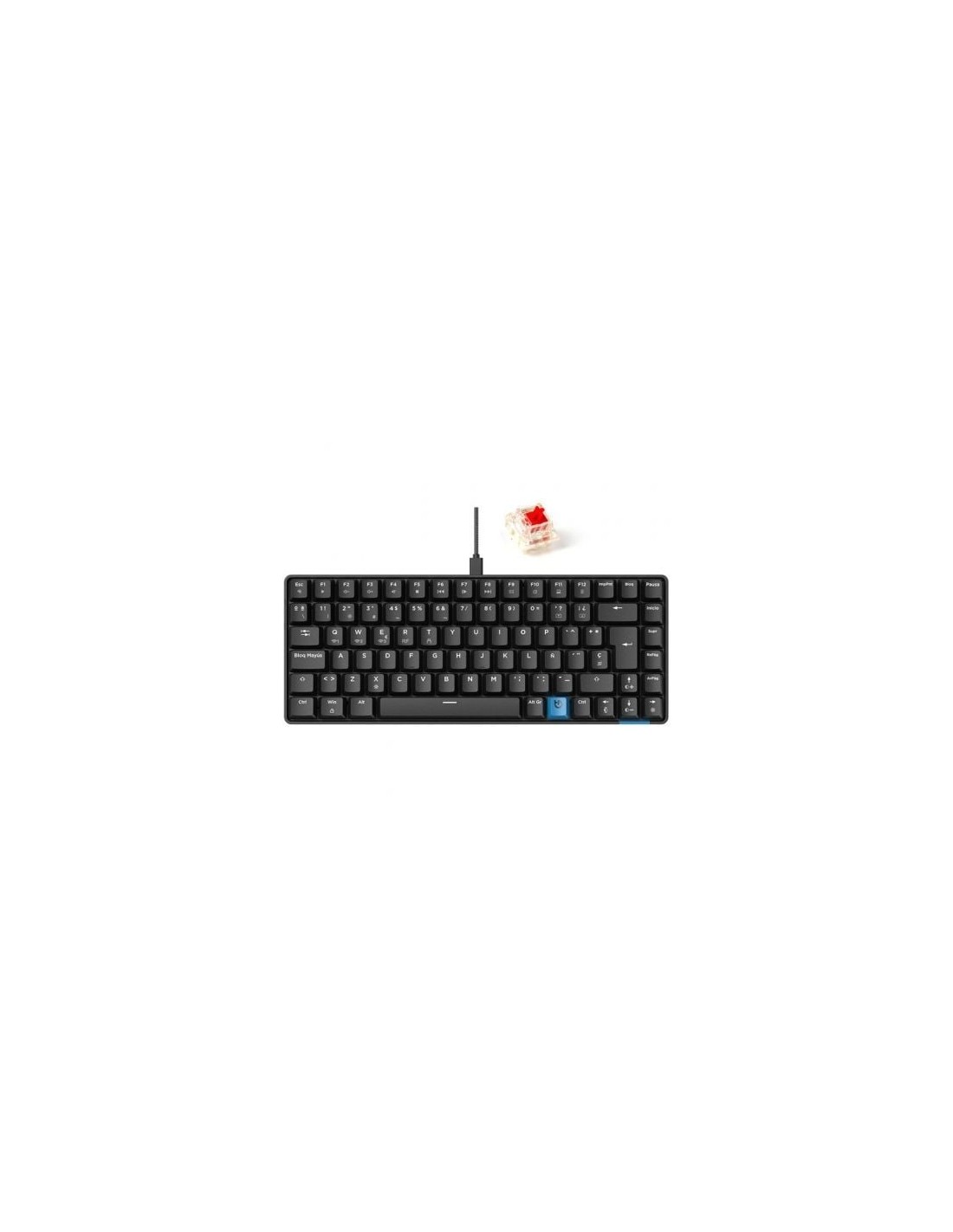 Teclado Gaming Mecánico Inalámbrico Hiditec GM1K Hot-Swap switch Gater