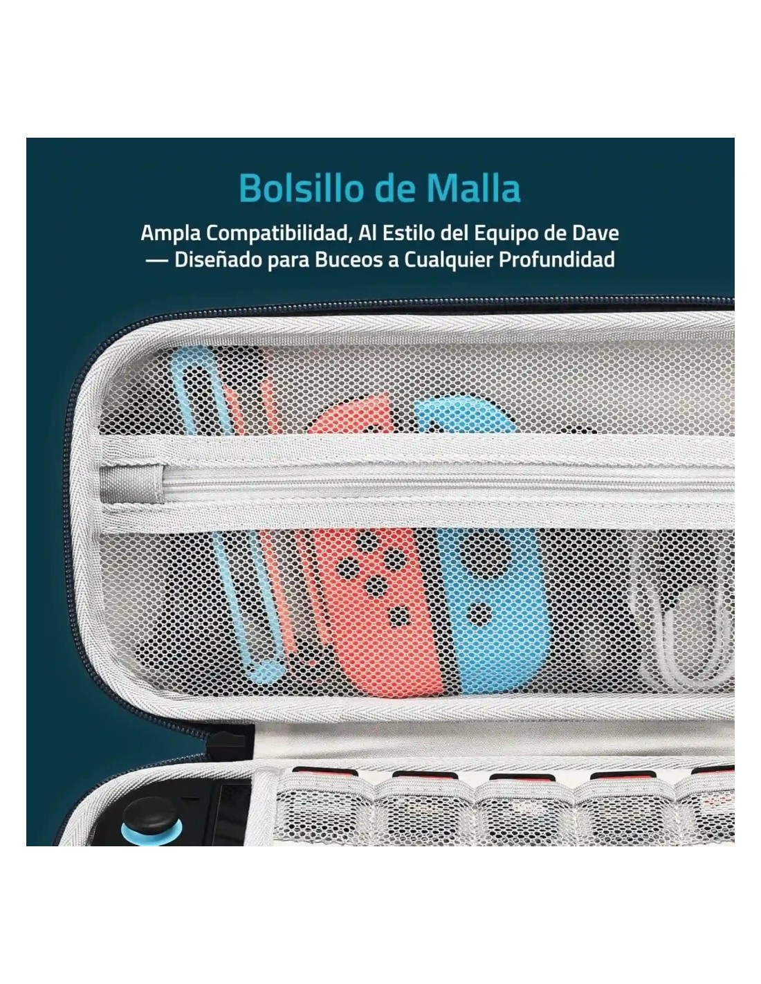 FUNLAB Funda Dave the Diver Edition Azul Oscuro para Switch 2/1/OLED -