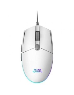 Ratón Gaming Mars Gaming MMGW Hasta 3200 DPI Blanco | Logroño