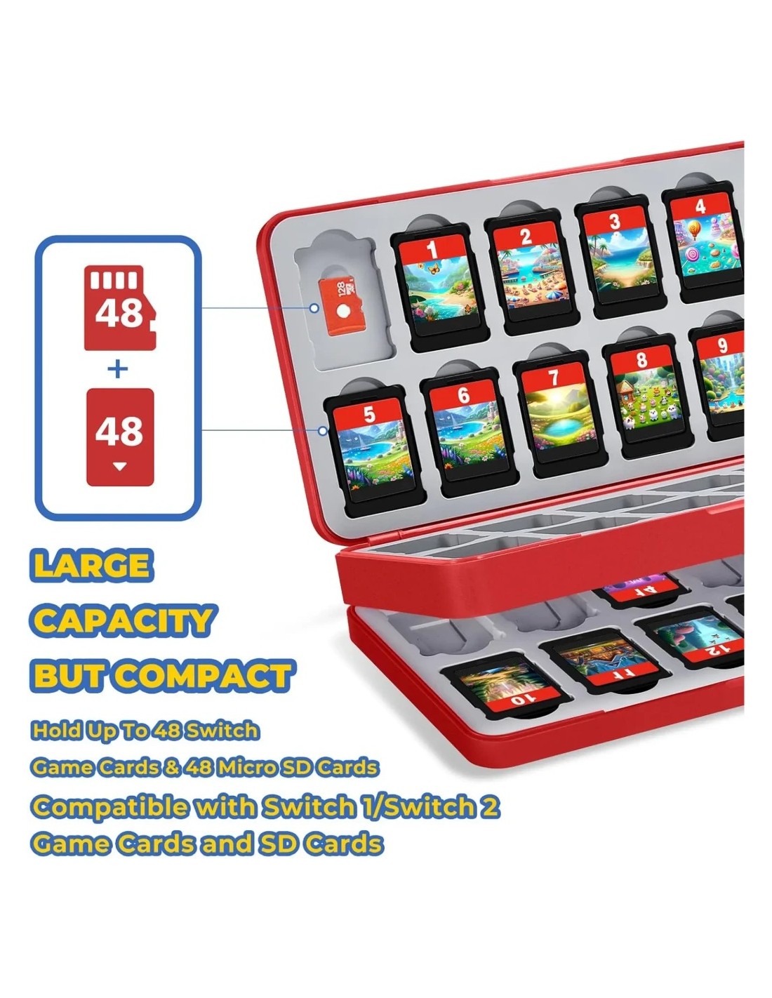Funda FUNLAB Switch Game Storage 48 Card Slots en Logroño