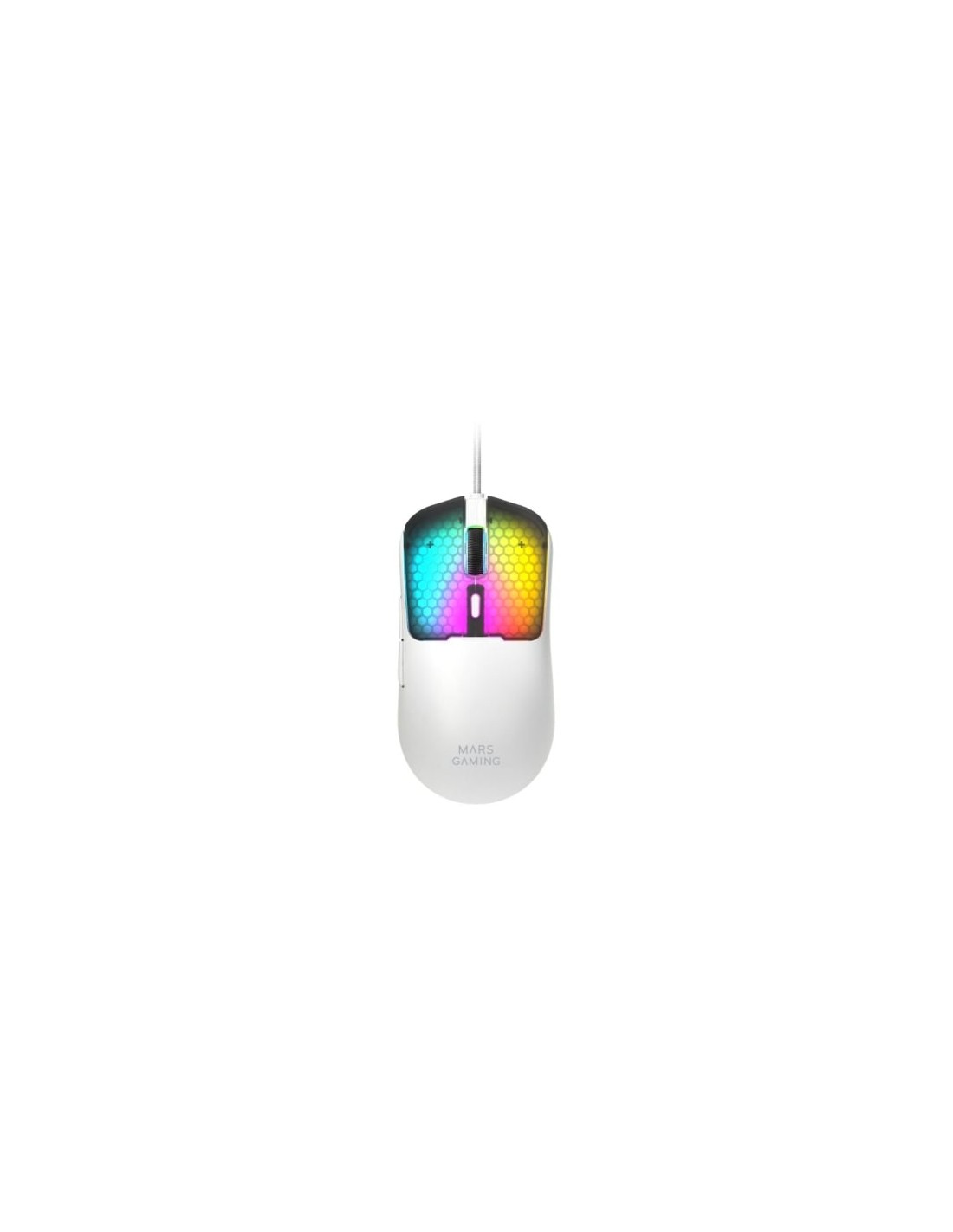 Ratón Gaming Mars Gaming MM-Viper Hasta 12800 DPI Blanco | Logroño