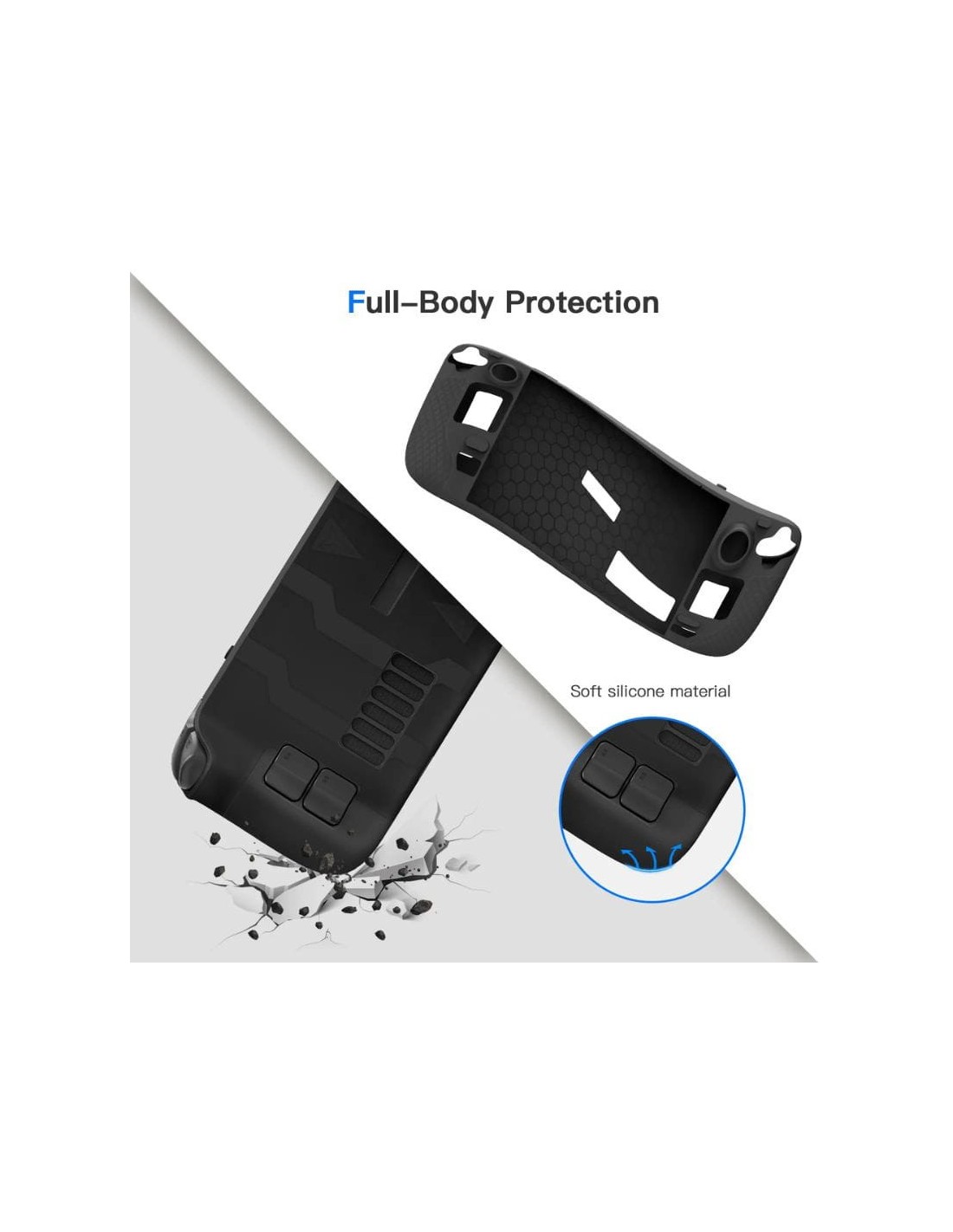 Funda Silicona Gris para Steam Deck / Steam Deck OLED en Logroño