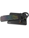 Pack Gaming Krom Kenta Teclado RGB + Ratón + Alfombrilla + Auriculares