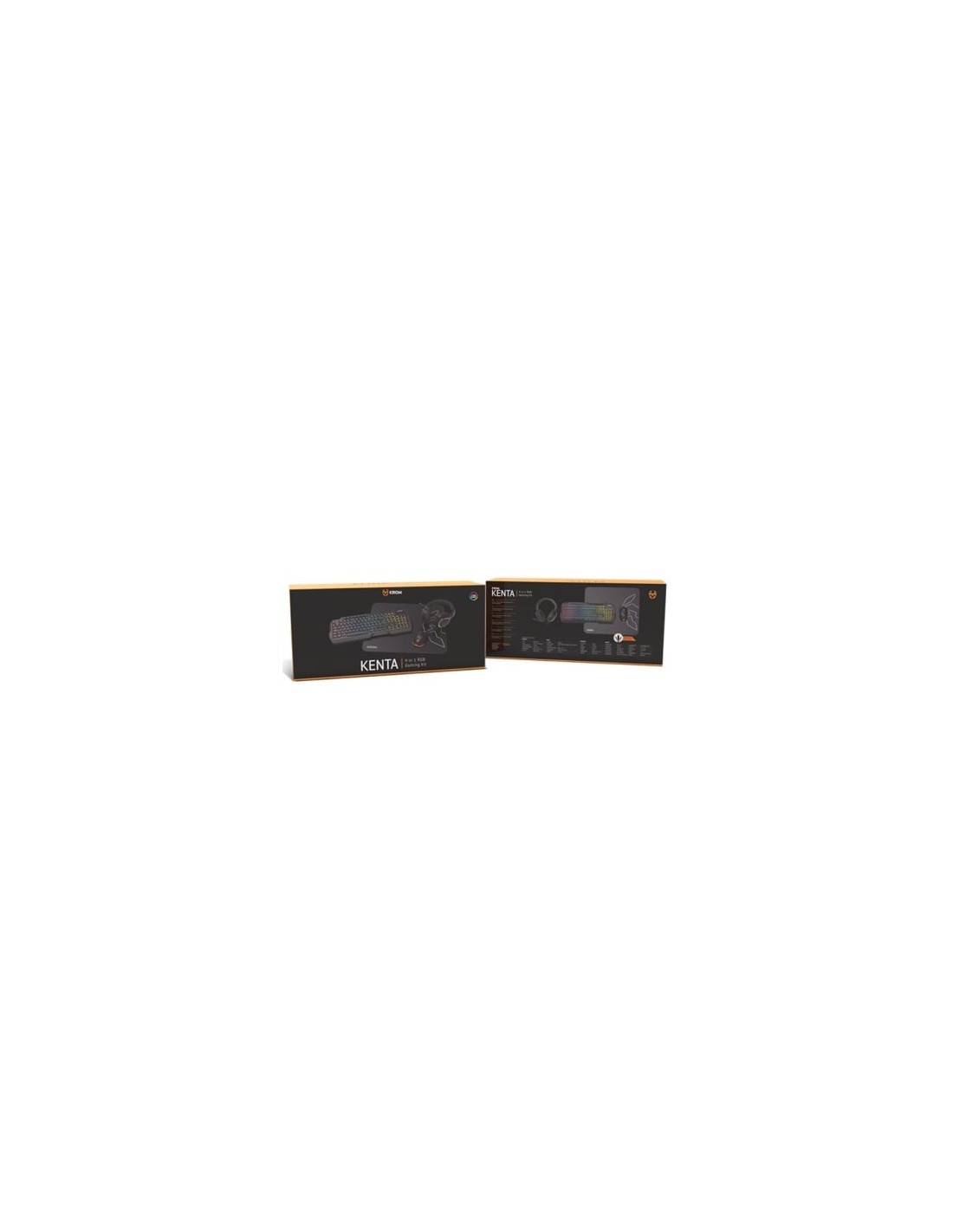 Pack Gaming Krom Kenta Teclado RGB + Ratón + Alfombrilla + Auriculares