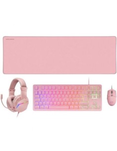 Pack Gaming Mars Gaming MCP-RGB3P Teclado RGB + Ratón Óptico + Alfombr