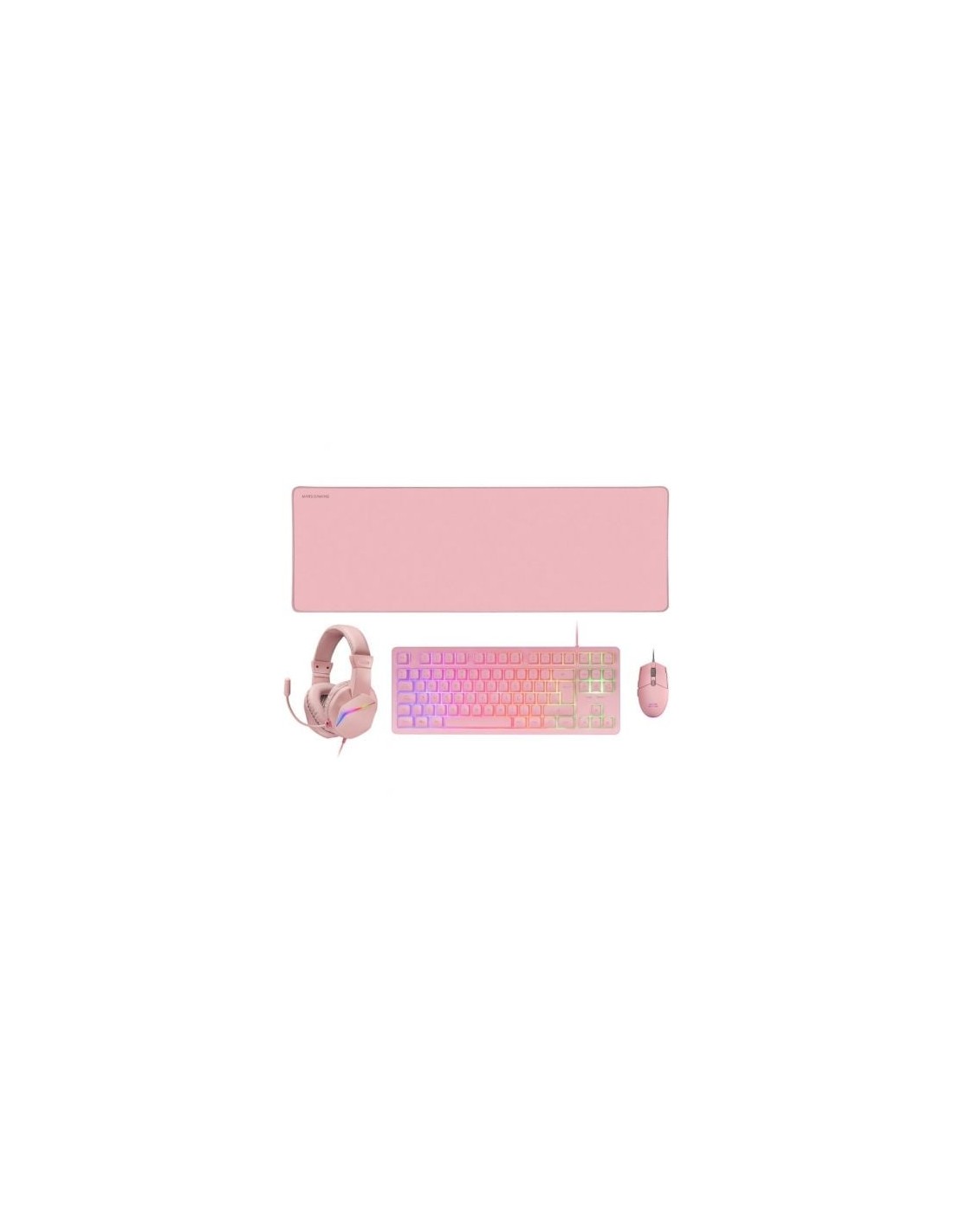 Pack Gaming Mars Gaming MCP-RGB3P Teclado RGB + Ratón Óptico + Alfombr