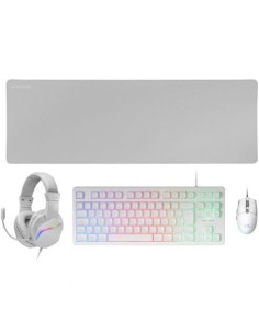 Pack Gaming Mars Gaming MCP-RGB3W Teclado RGB + Ratón Óptico + Alfombr