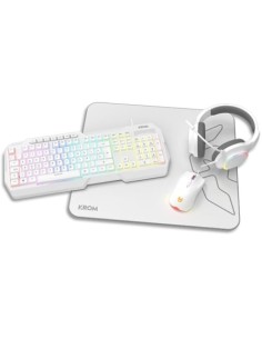 Pack Gaming Krom Kenta Teclado RGB + Ratón + Alfombrilla + Auriculares