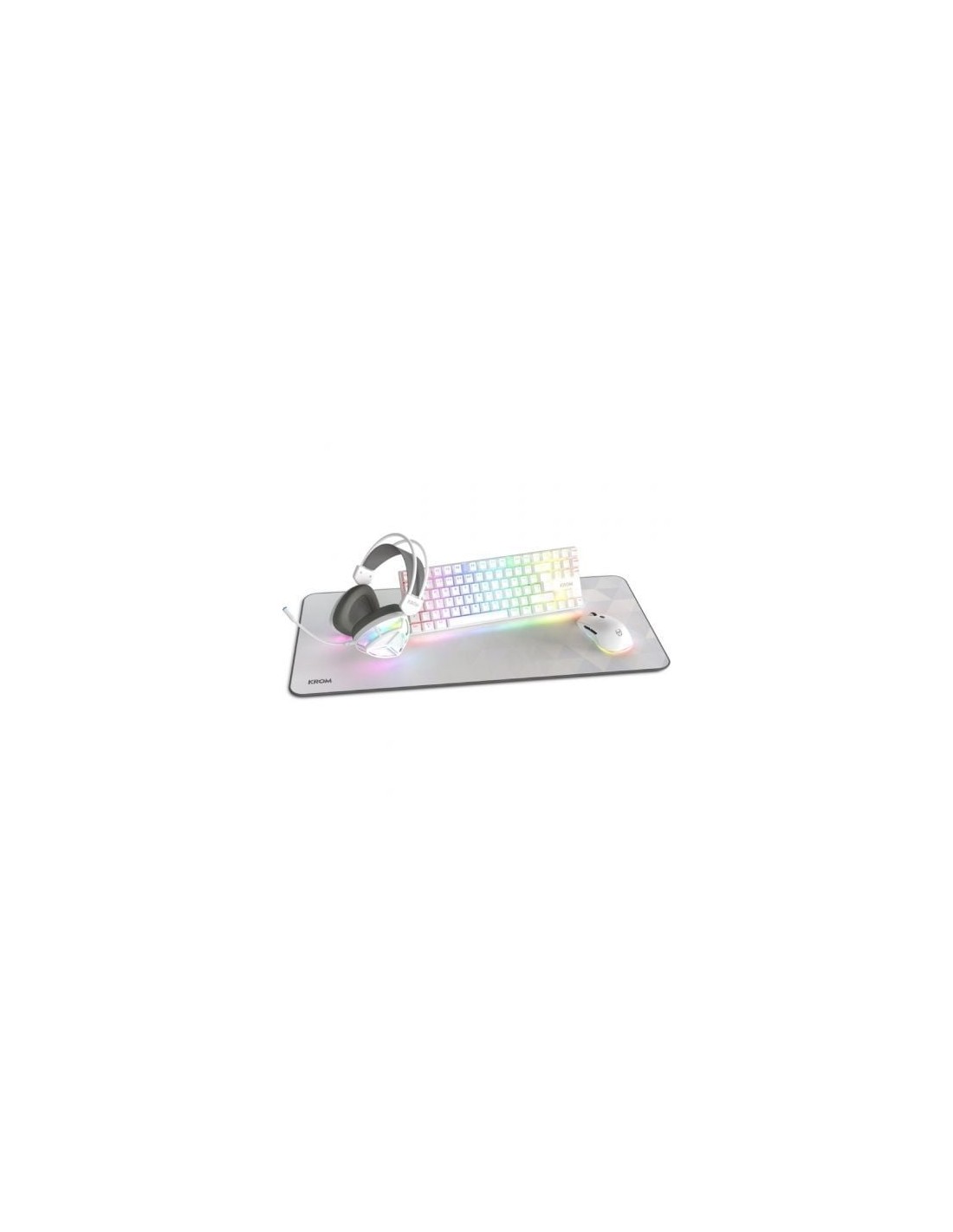 Pack Gaming Krom Klass Teclado RGB + Ratón Óptico RGB + Alfombrilla + 