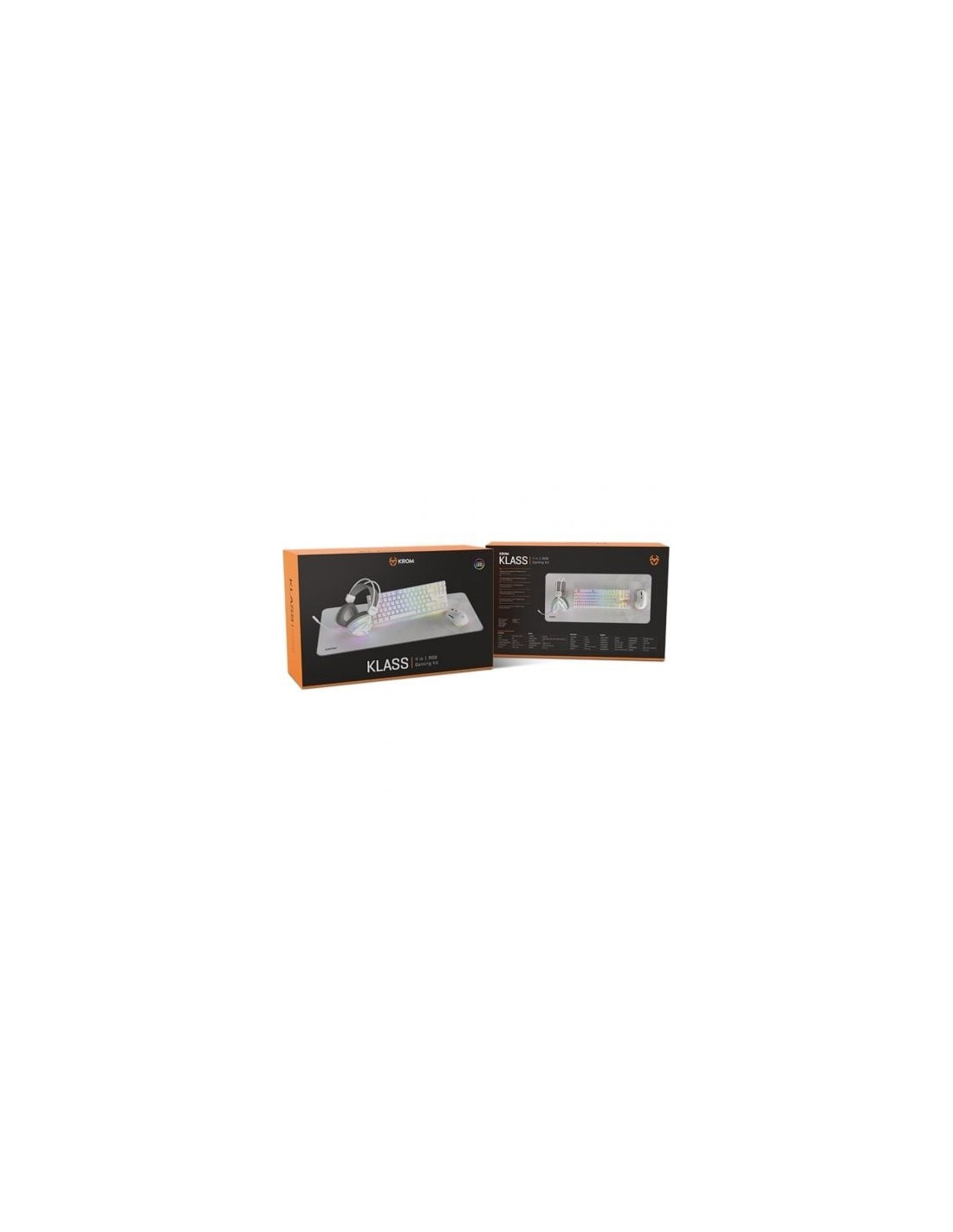 Pack Gaming Krom Klass Teclado RGB + Ratón Óptico RGB + Alfombrilla + 