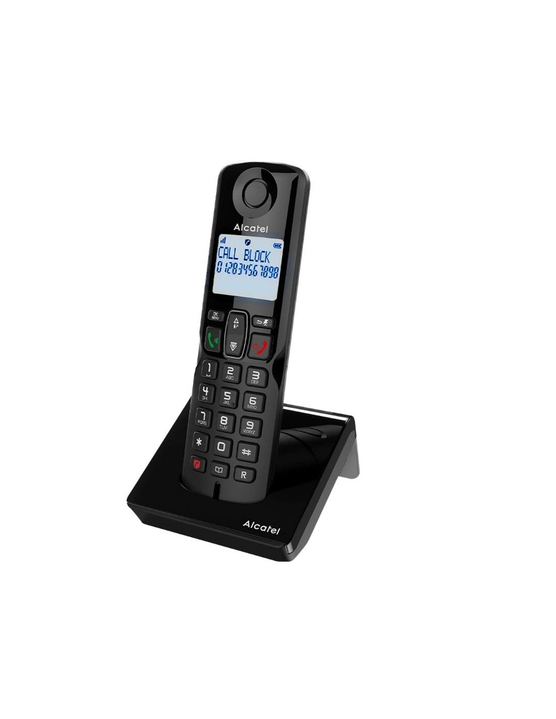 Teléfono inalámbrico Alcatel S280 EWE DECT con contestador Negro
