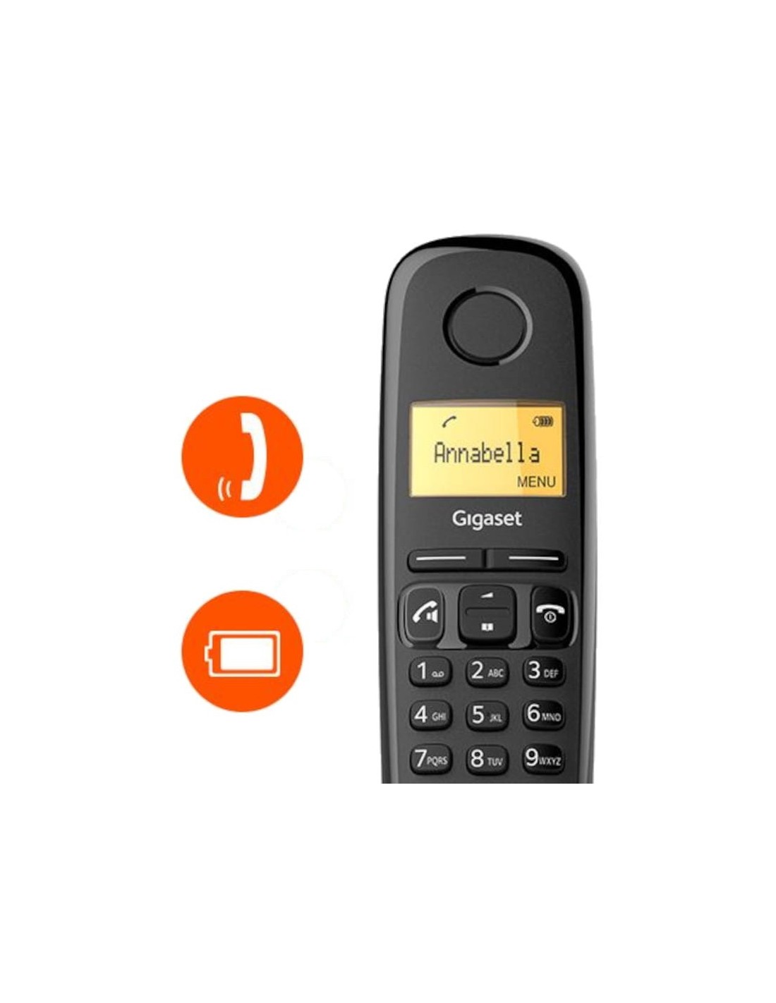 Teléfono inalámbrico Gigaset A270 DECT Negro | Logroño