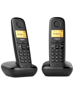 Teléfono inalámbrico Gigaset A270 Duo DECT Negro (2 terminales)