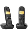 Teléfono inalámbrico Gigaset A270 Duo DECT Negro (2 terminales)