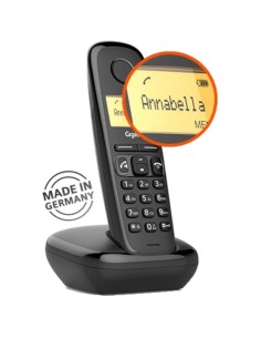 Teléfono inalámbrico Gigaset A270 Duo DECT Negro (2 terminales) 2
