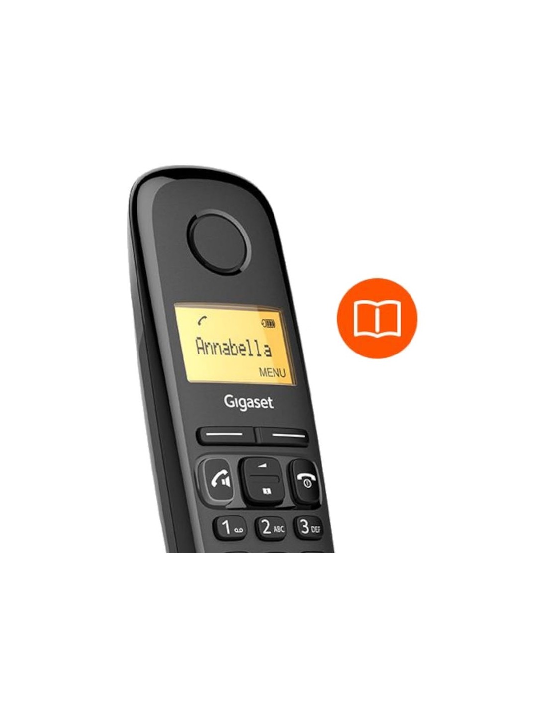 Teléfono inalámbrico Gigaset A270 Duo DECT Negro (2 terminales)