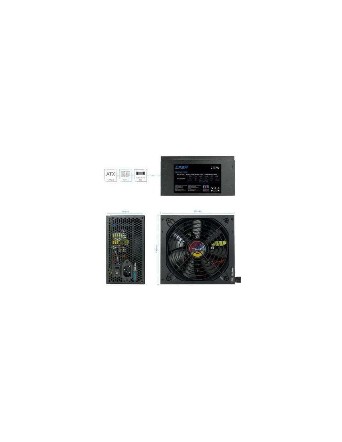 Fuente de Alimentación Tooq TQAPOLO-750SP 750W | Logroño