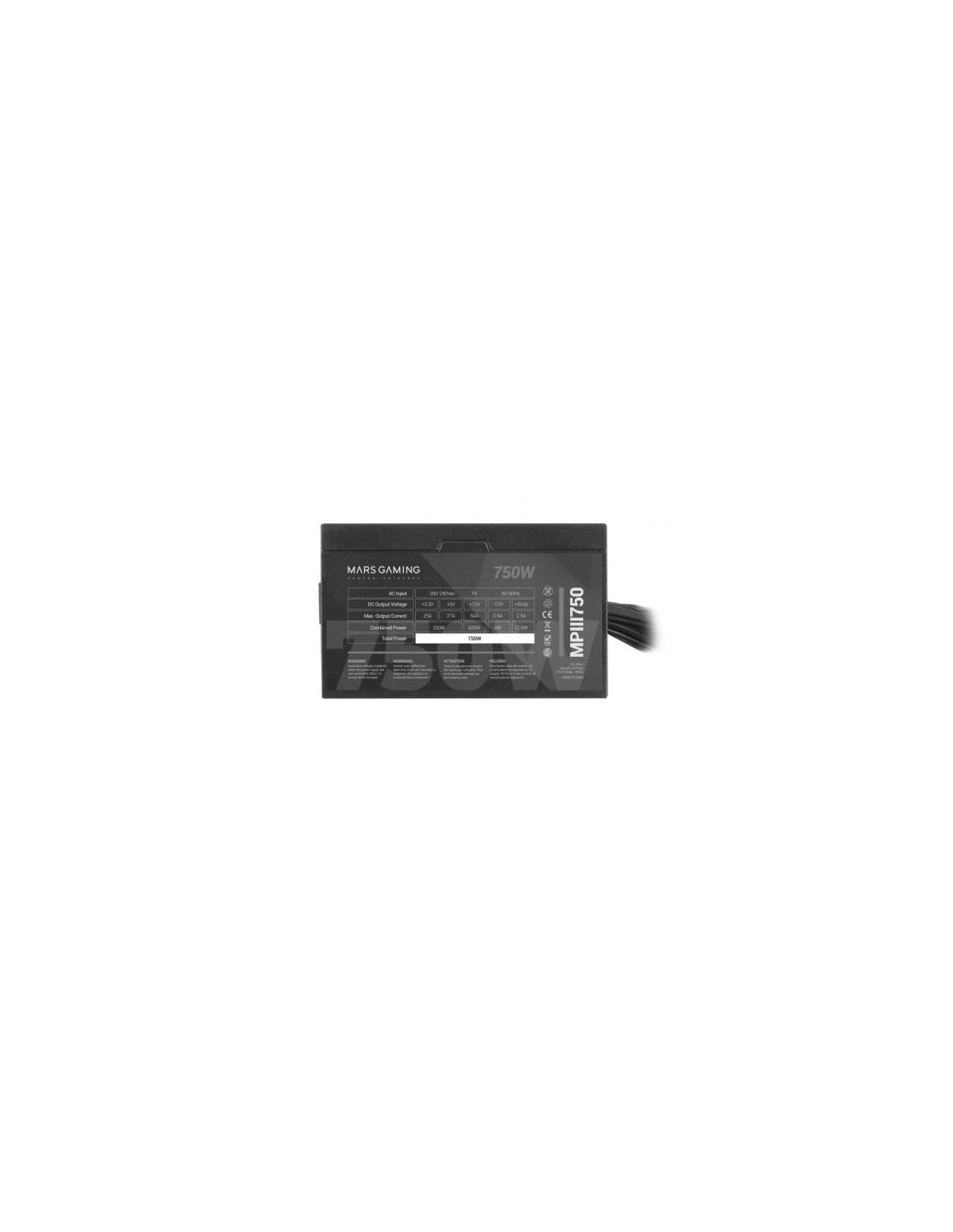 Fuente de Alimentación Mars Gaming MPIII750 750W | Logroño
