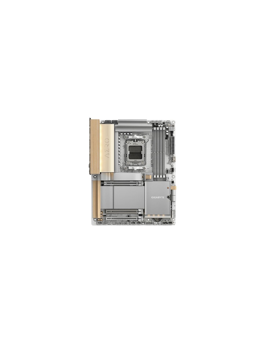 Placa Base Gigabyte X870E AERO X3D WOOD Socket AM5 DDR5 PCIe 5.0