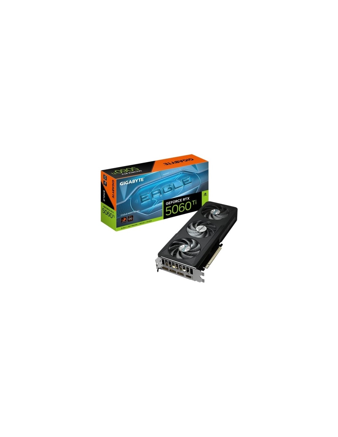 Tarjeta Gráfica Gigabyte GeForce RTX 5060 Ti EAGLE MAX OC 8GB GDDR7