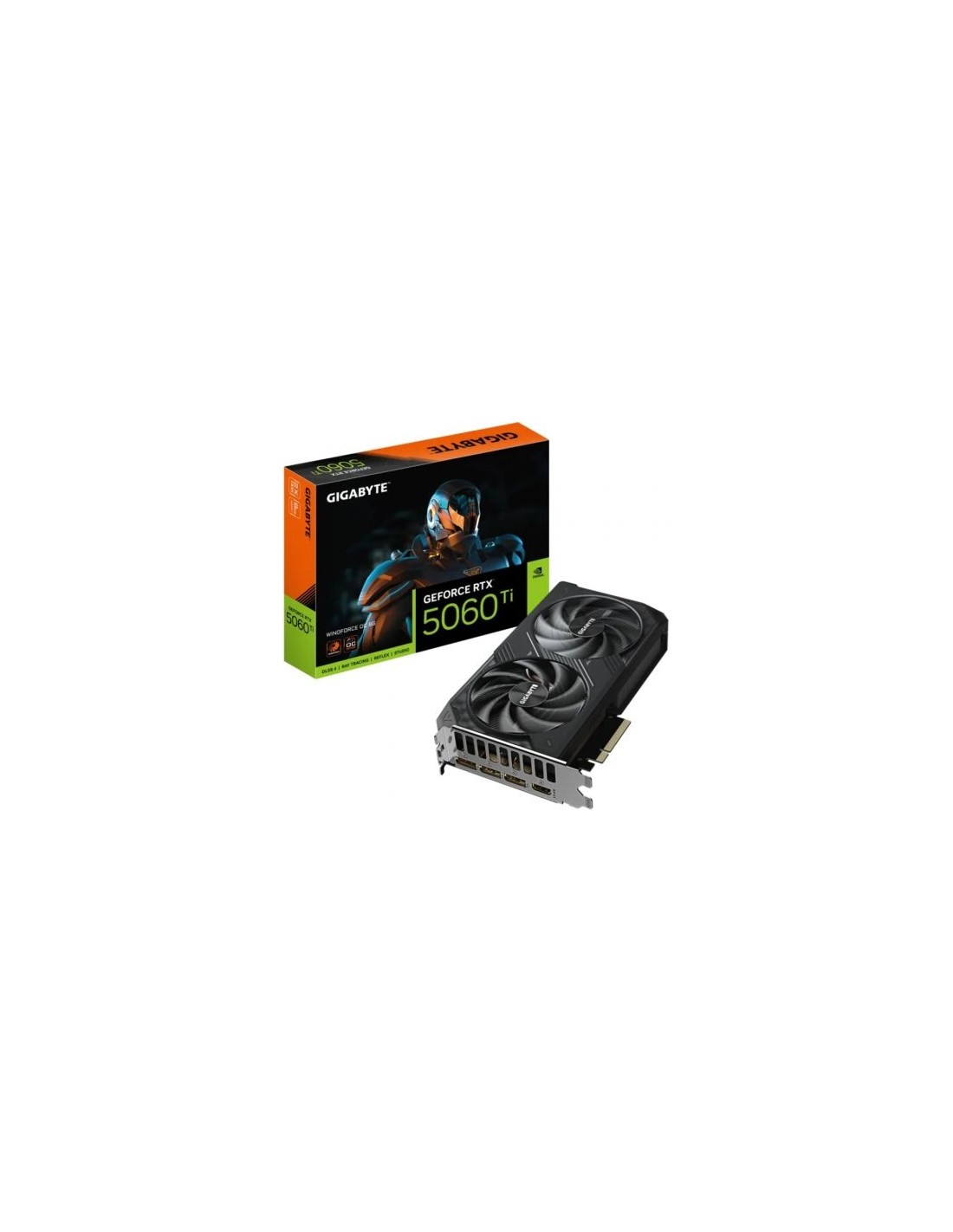 Tarjeta Gráfica Gigabyte GeForce RTX 5060 Ti WindForce OC 8GB GDDR7