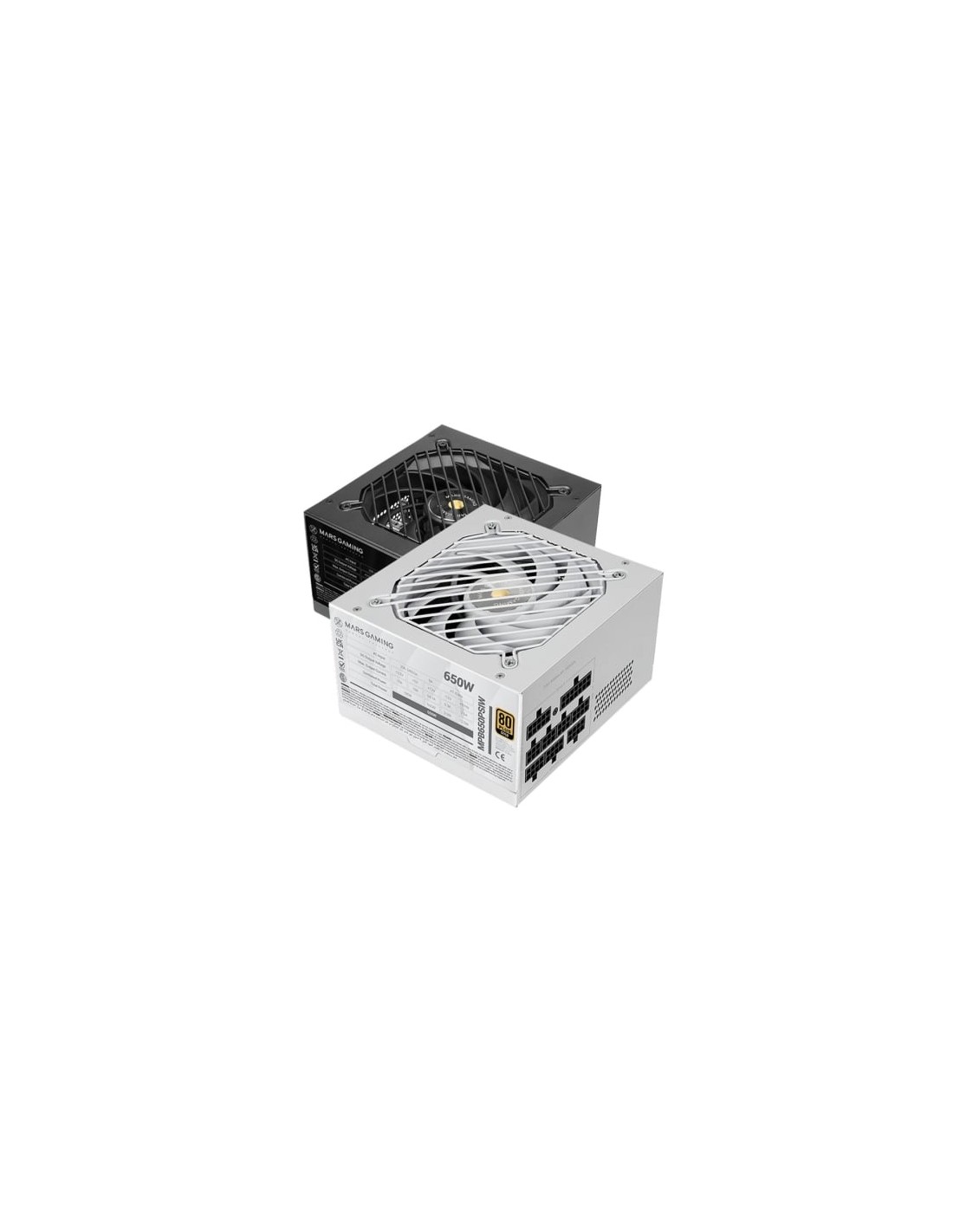 Fuente de Alimentación Mars Gaming MPB650PSI 650W 80 Plus Gold Blanca