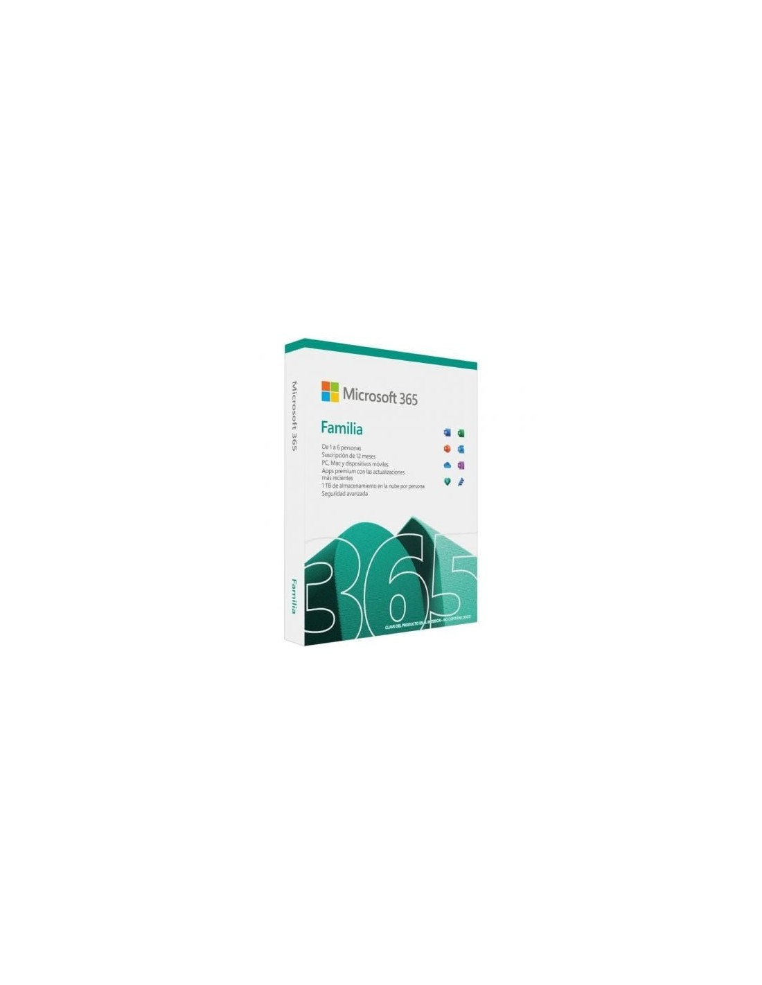Microsoft 365 Familia, 6 usuarios, 1 año, 5 dispositivos (licencia fís