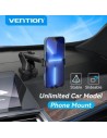 Soporte de Smartphone para Coche Vention KCOB0, Negro