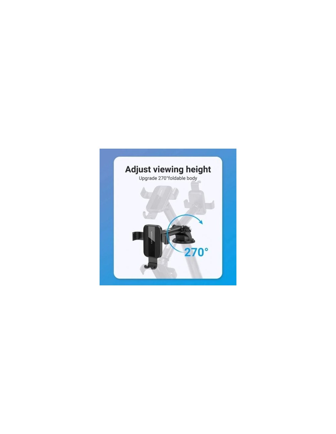 Soporte de Smartphone para Coche Vention KCOB0, Negro