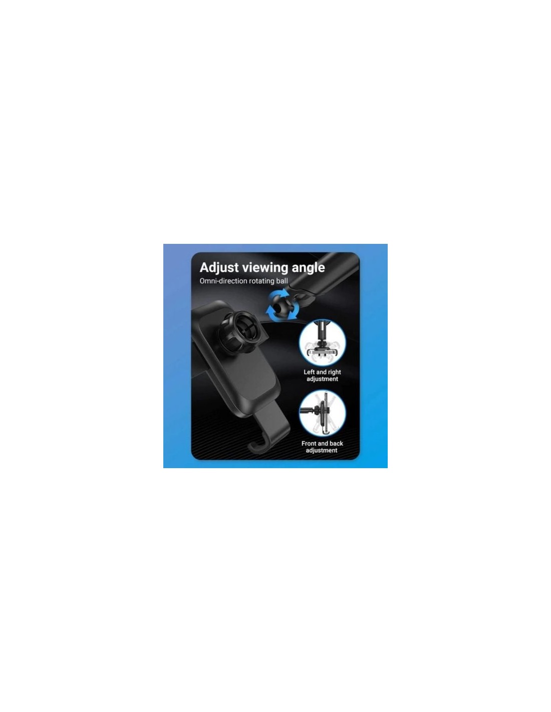 Soporte de Smartphone para Coche Vention KCOB0, Negro