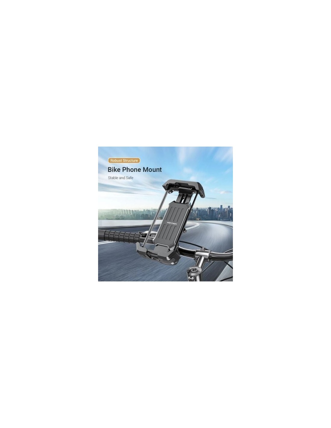Soporte de Smartphone para Bici Vention KSFB0, Negro | El Ocio Virtual