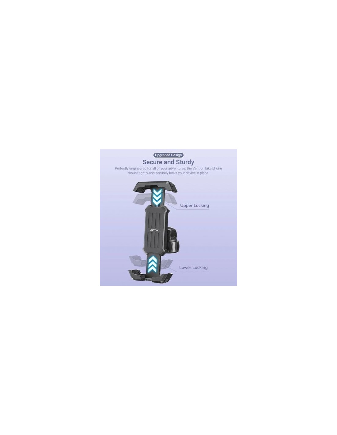 Soporte de Smartphone para Bici Vention KSFB0, Negro | El Ocio Virtual