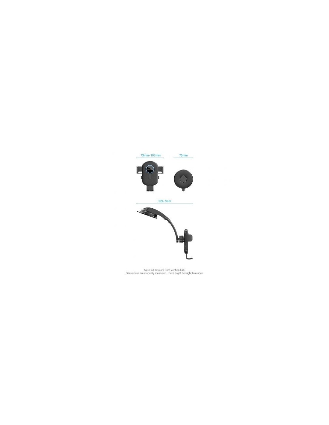 Soporte de Smartphone para Coche Vention KSCB0, Negro