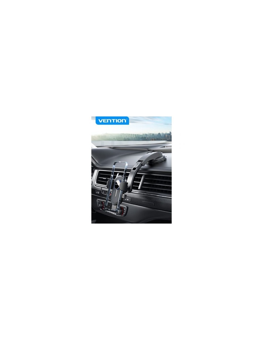 Soporte de Smartphone para Coche Vention KSCB0, Negro