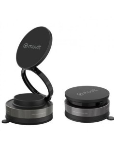 Soporte de Smartphone para Coche Muvit For Change MCCHL0035, Negro