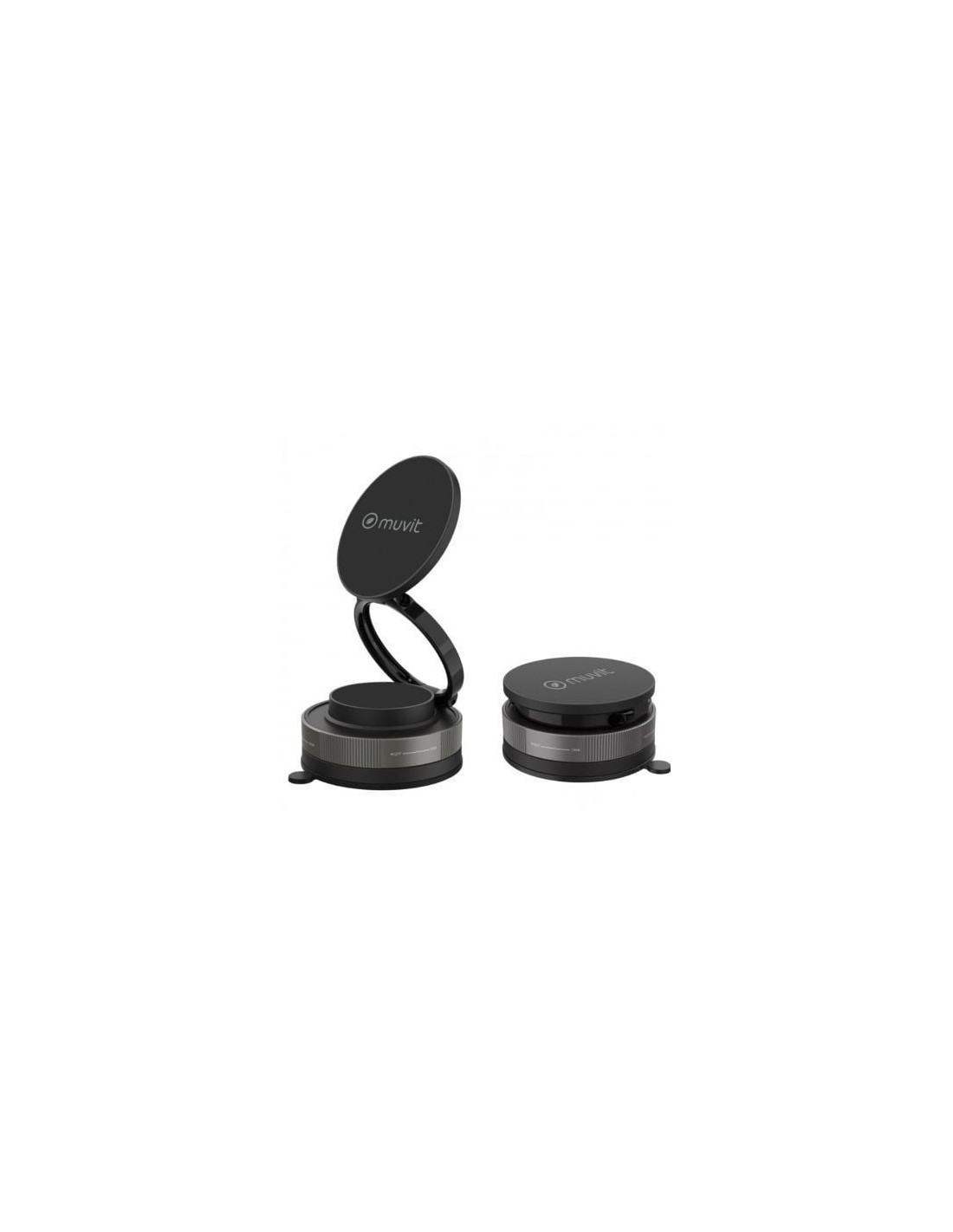 Soporte de Smartphone para Coche Muvit For Change MCCHL0035, Negro