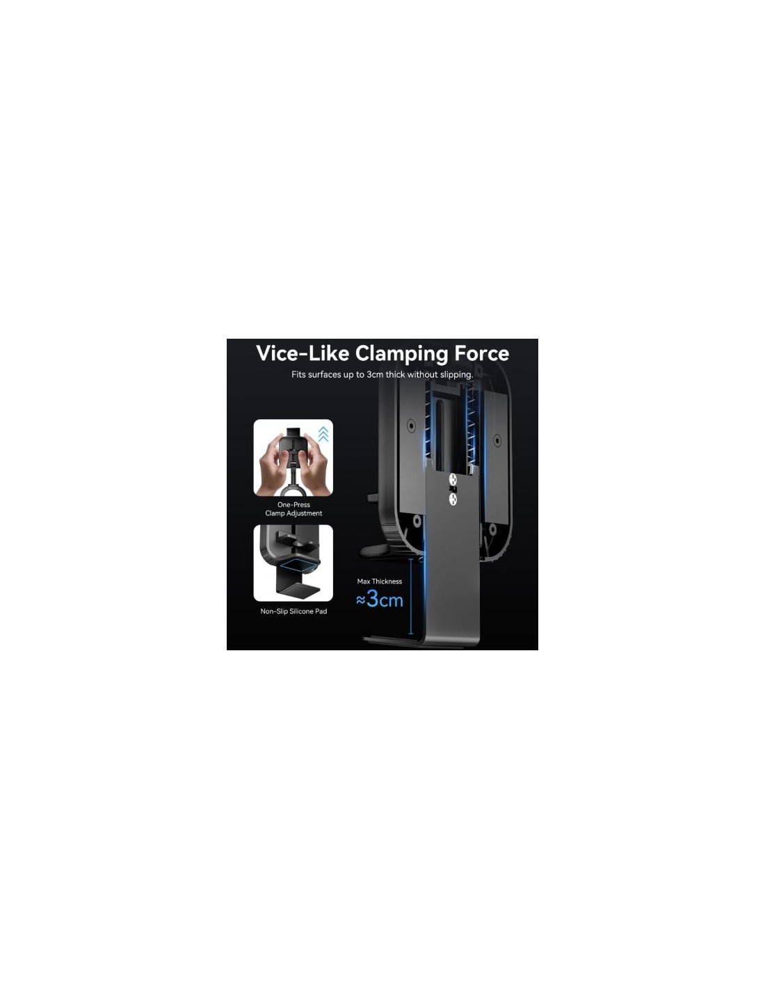 Soporte para Smartphone Vention KSNB0, Negro | El Ocio Virtual