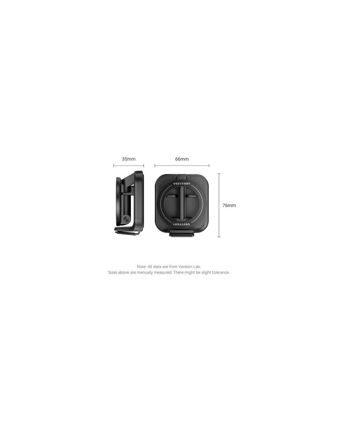 Soporte para Smartphone Vention KSNB0, Negro | El Ocio Virtual