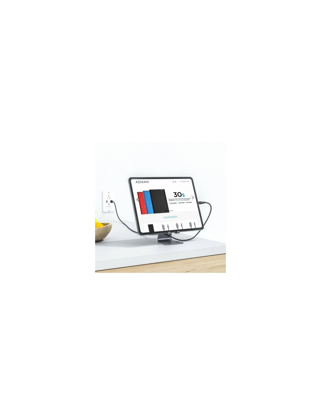 Soporte para Smartphone/Tablet Aisens MS1PM-083, Gris