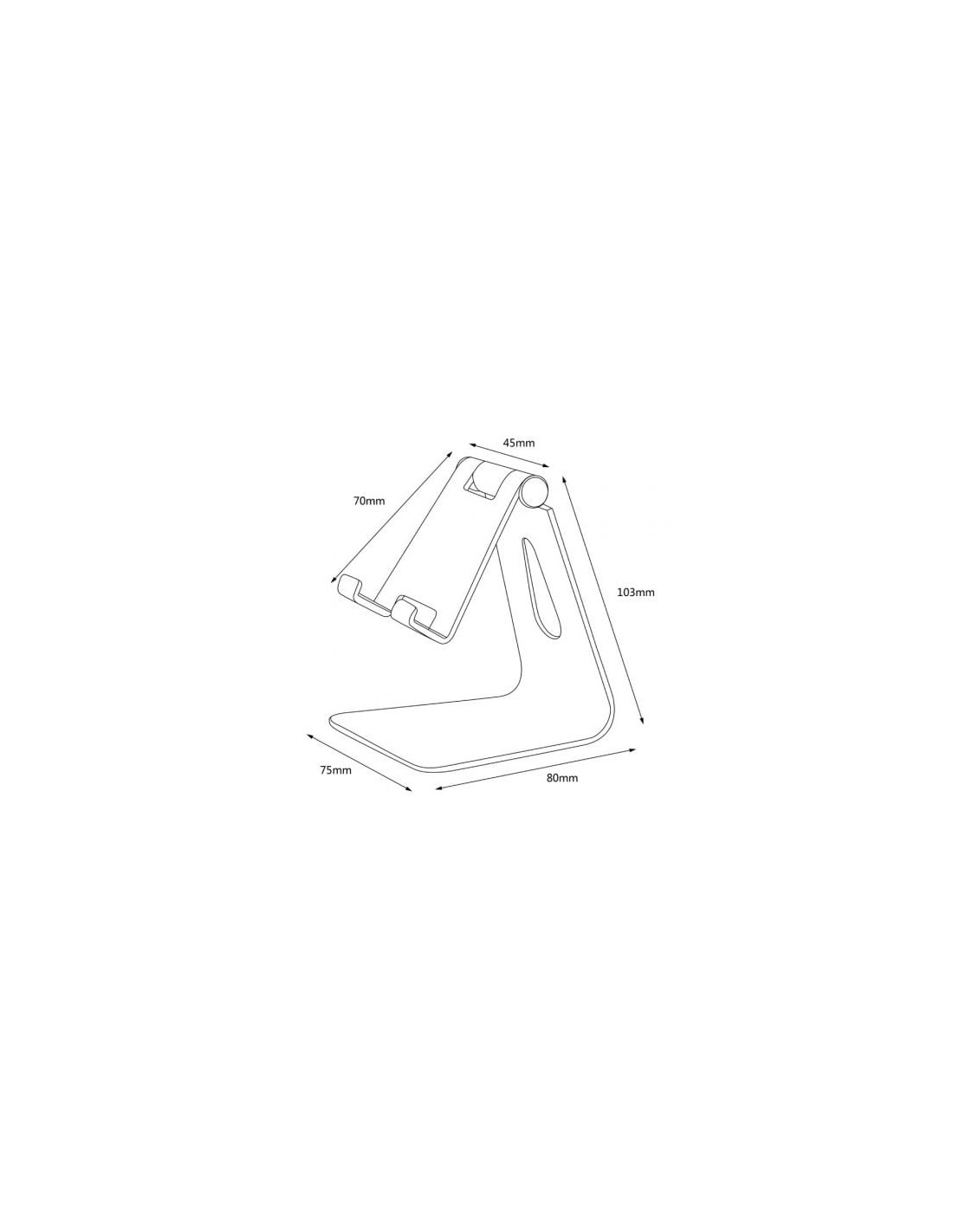 Soporte para Smartphone/Tablet Aisens MS1PM-083, Gris
