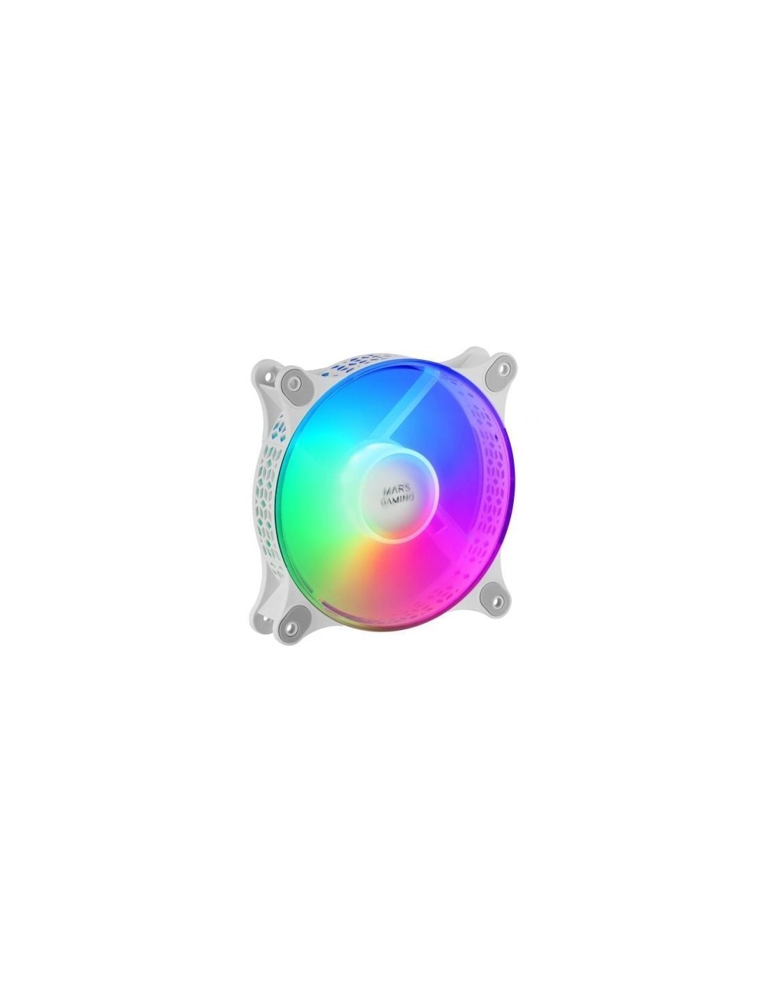 Pack 2 Ventiladores Mars Gaming MFDUOW 12cm FRGB Blancos | Logroño