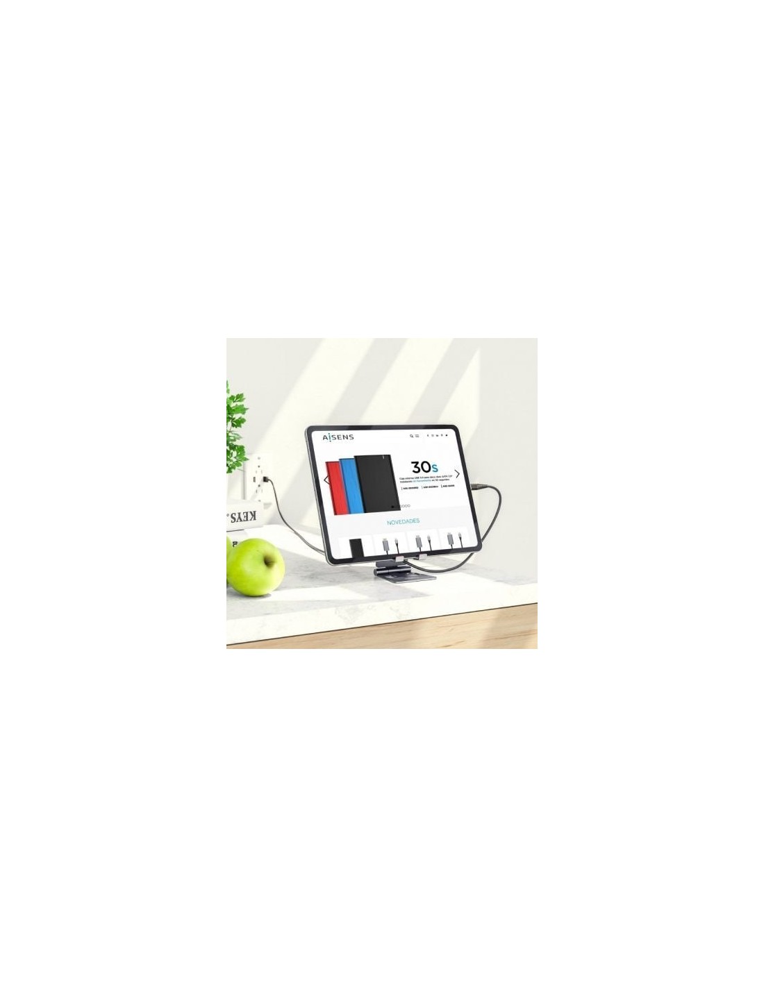 Soporte para Smartphone/Tablet Aisens MS2PM-088, Gris