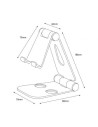 Soporte para Smartphone/Tablet Aisens MS2PM-086, Plata