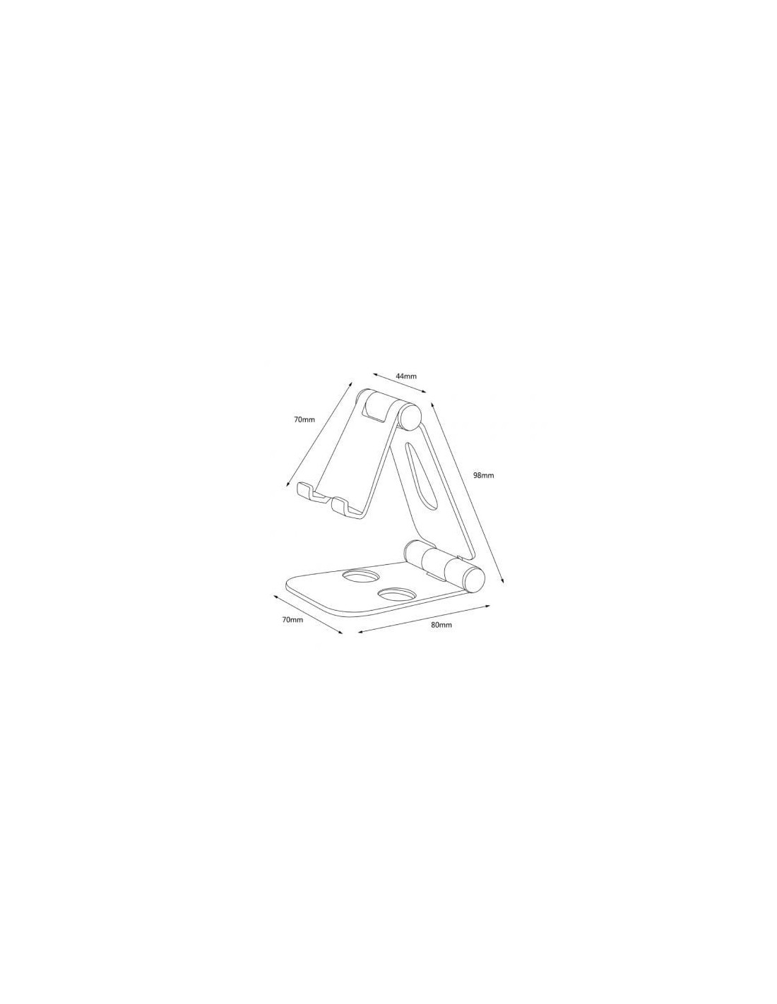 Soporte para Smartphone/Tablet Aisens MS2PM-086, Plata