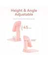 Soporte para Smartphone/Tablet Vention KSGP0, Rosa | El Ocio Virtual