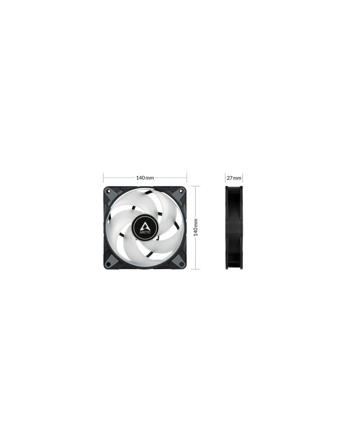 Ventilador Arctic P14 PWM PST A-RGB 14cm Negro | Logroño
