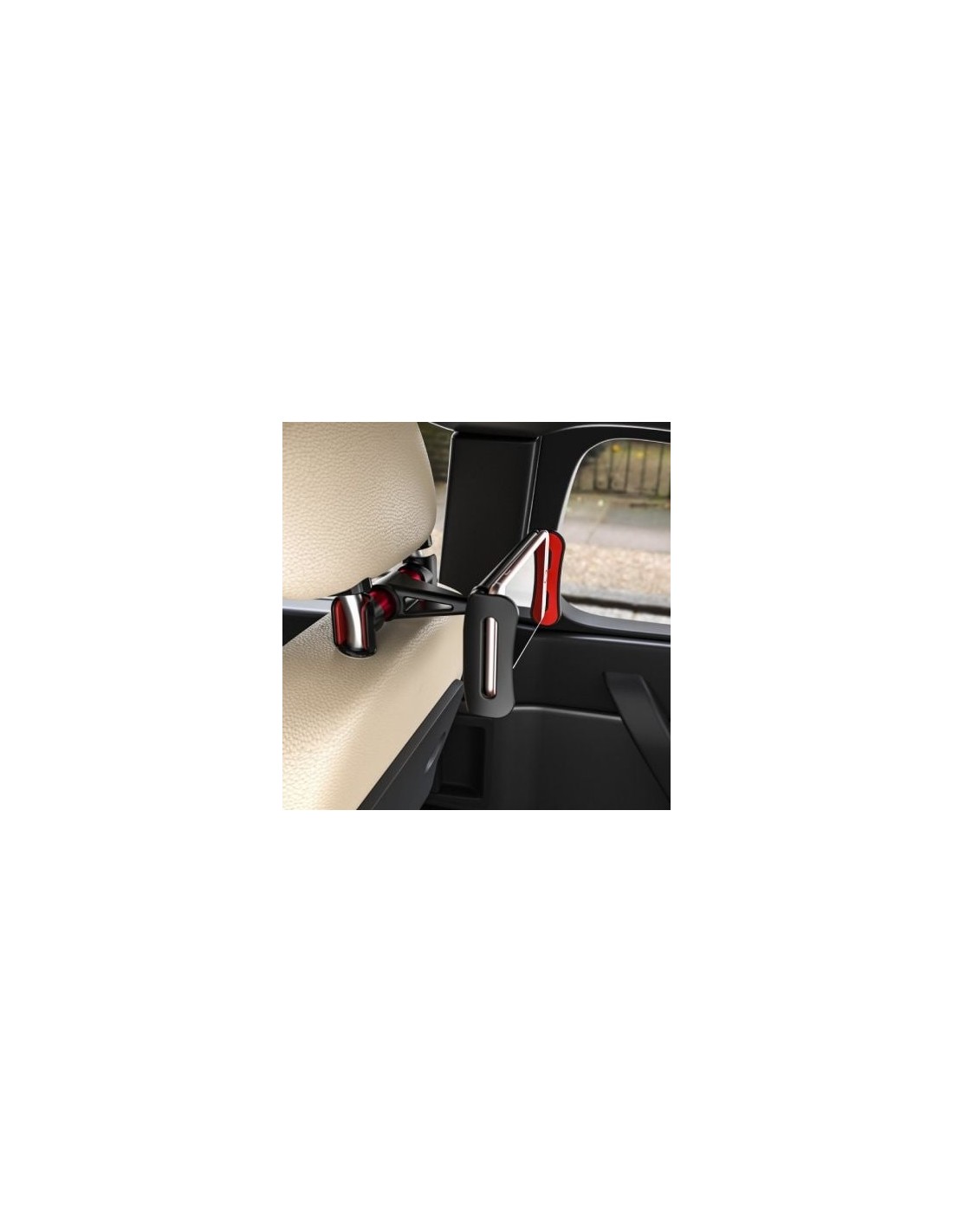 Soporte de Smartphone para Coche/Tablet Aisens MSC1P-105, Negro y Rojo