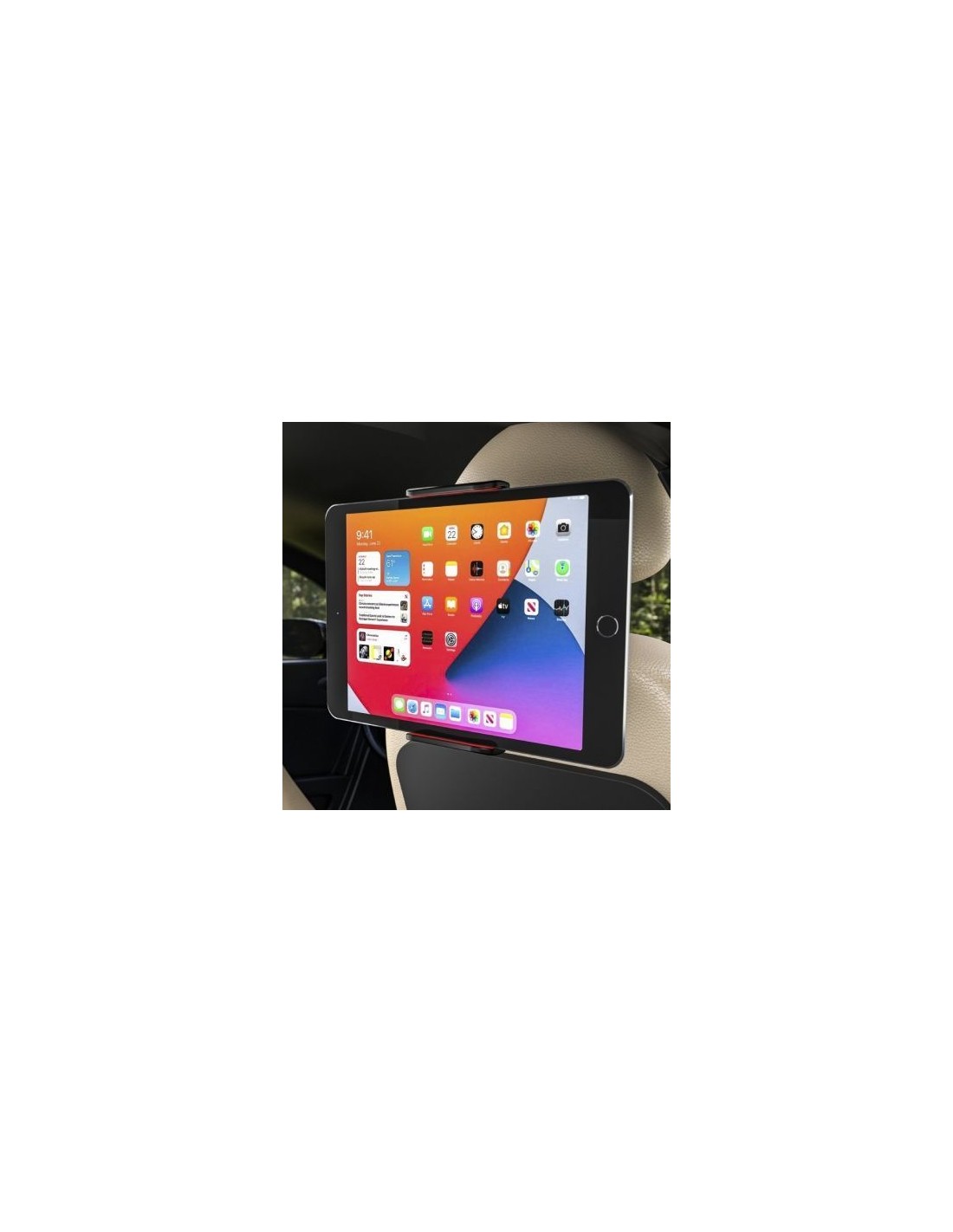 Soporte de Smartphone para Coche/Tablet Aisens MSC1P-105, Negro y Rojo