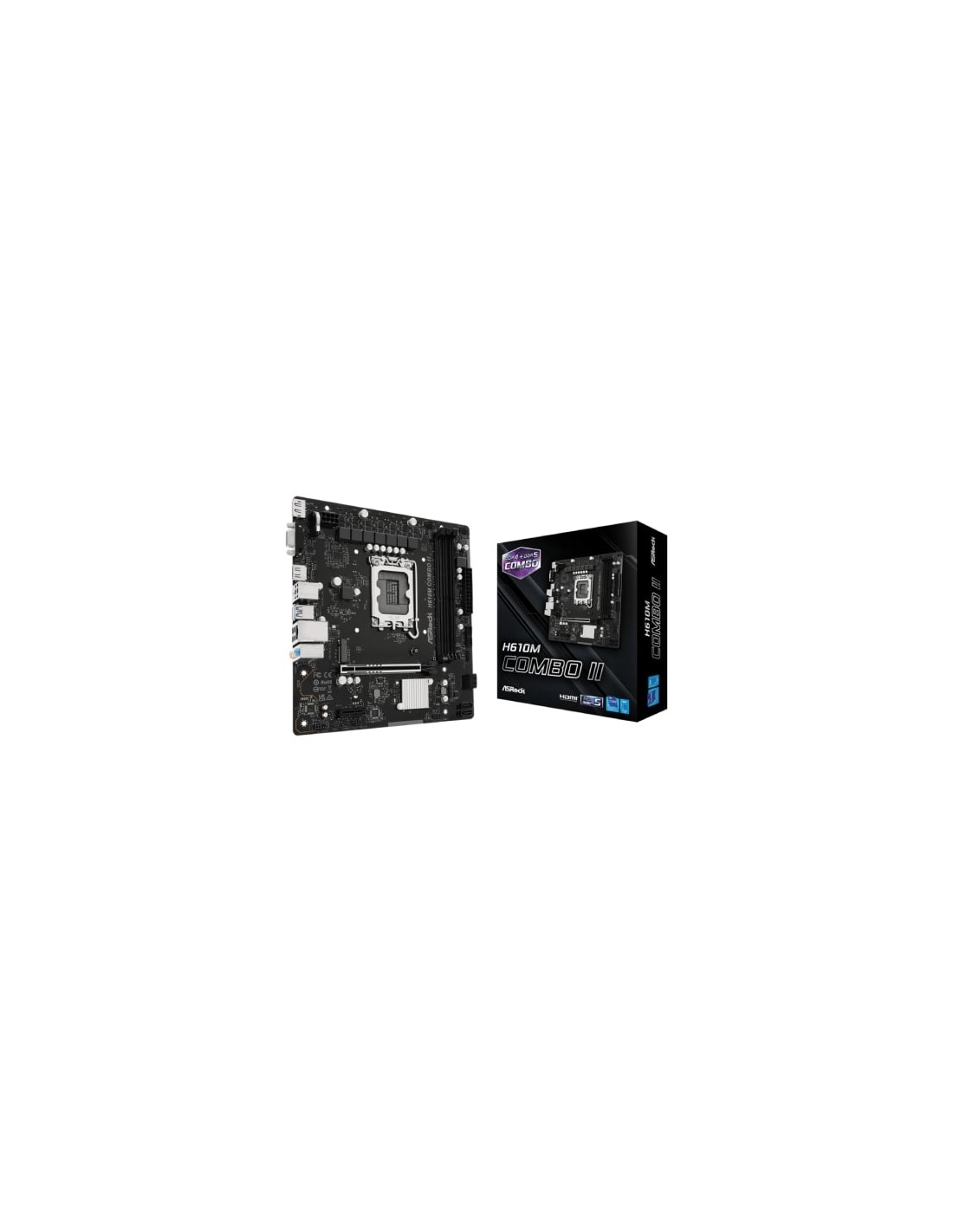 Placa Base Asrock H610M COMBO II Socket 1700 DDR4 DDR5 PCIe 5.0 Micro 