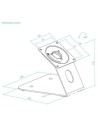 Soporte de Mesa/Pared para Marco Antirrobo de Tablet TooQ TQATWM3401-B
